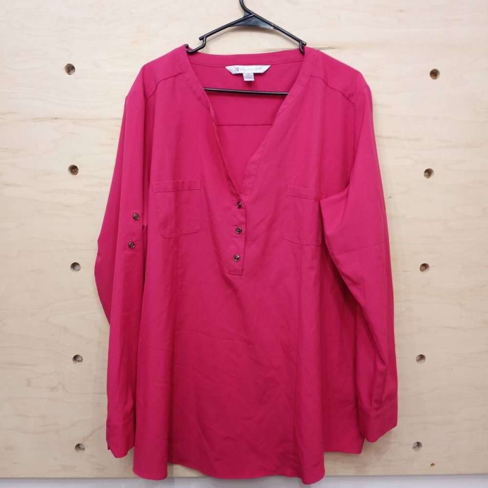 Ladies Lilac Bloom Dress Shirt Size 3XL